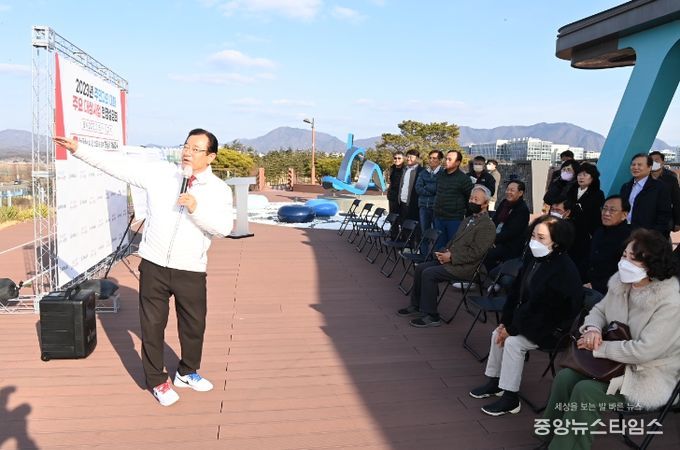 이현재 하남시장, 수석대교 위치 조정 등 미사 현장설명회 개최