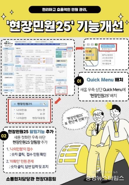 현장민원25 기능개선 홍보문