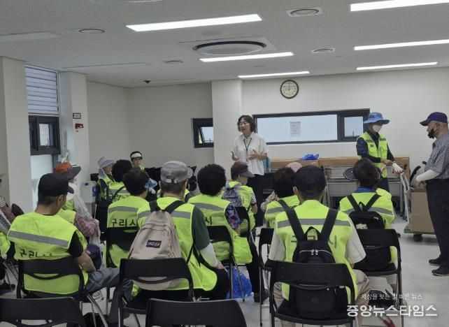 구리시 인창동, 노인일자리 어르신 대상 폭염 대비 안전교육 실시