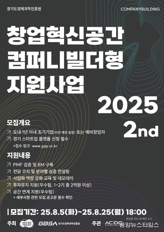 경기도 컴퍼니빌더형 지원사업 2기 포스터