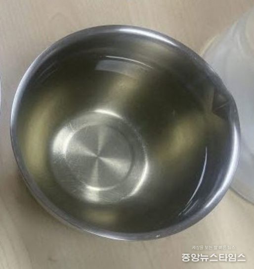 필터를 통과한 수돗물