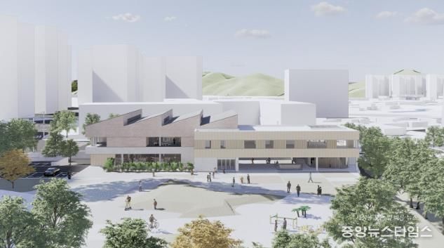 (가칭)봉담와우복합문화도서관 조감도