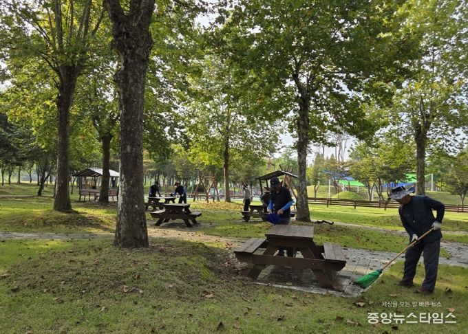 여주시, 추석 맞이 공원·수목원 대청소
