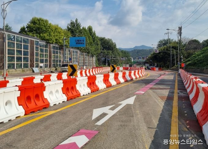 30일 개통된 신안산선 사고 구간 임시도로.