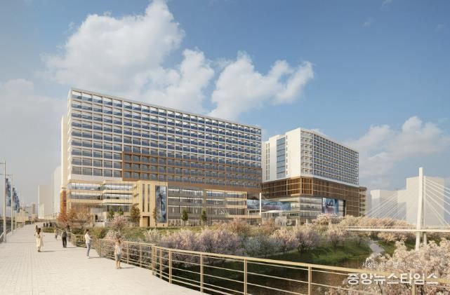 판교 봇들저류지 복합개발사업 조감도