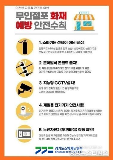 파주소방서, 무인점포 224곳 화재안전관리 대책 추진