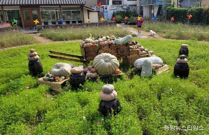 행궁동 105-8 일원 ‘북지터’에 조성된 ‘호박 포토존’