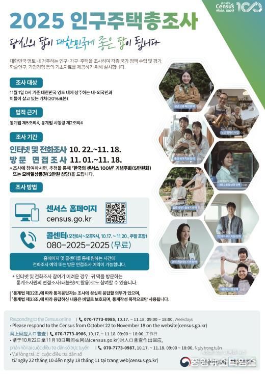 2025 인구주택총조사 안내문