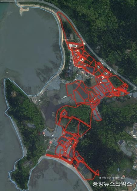 대부남동 한사위2지구 위치도.(안산시 제공)