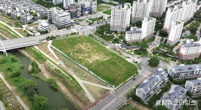 화성특례시 오산동 1010 일원 화성시립미술관 부지 항공사진.(화특례시 제공)