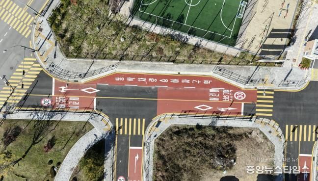 처인초 공사 후 모습.(용인시 제공)