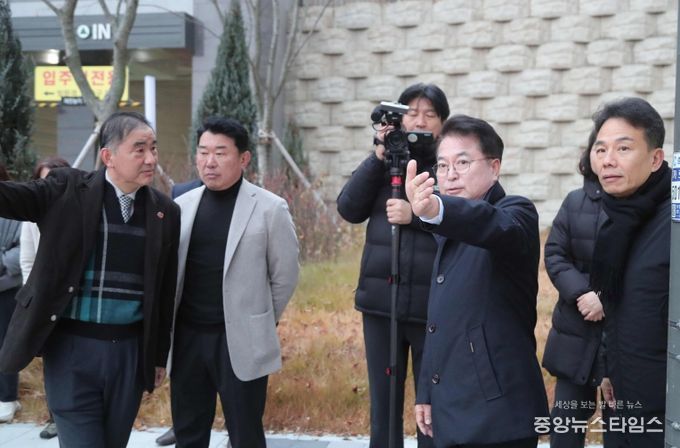 학곡지구 교통 혼잡지역 현장 방문