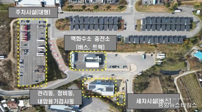 수소교통복합기지 배치도