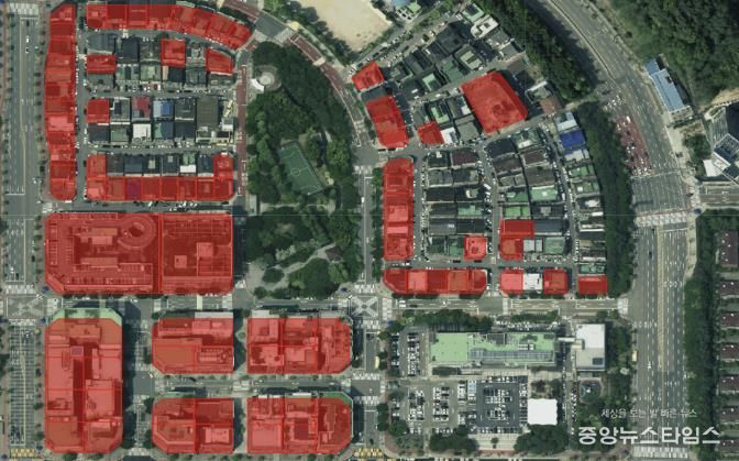 구갈상점가 확대 후 구역도.(용인시 제공)