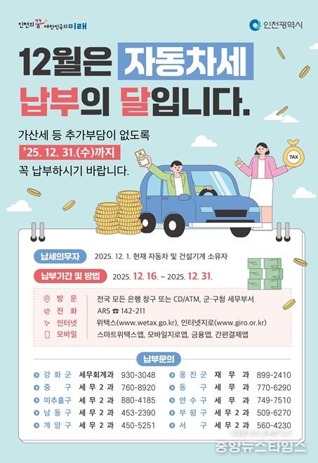자동차세 납부 관련 홍보사진