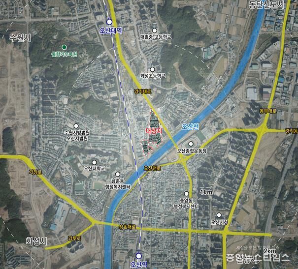 오산시, 궐동2구역 재개발사업 정비계획 결정 및 정비구역 지정