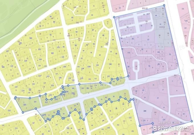 행리단길 일원 지역상생구역 구역도