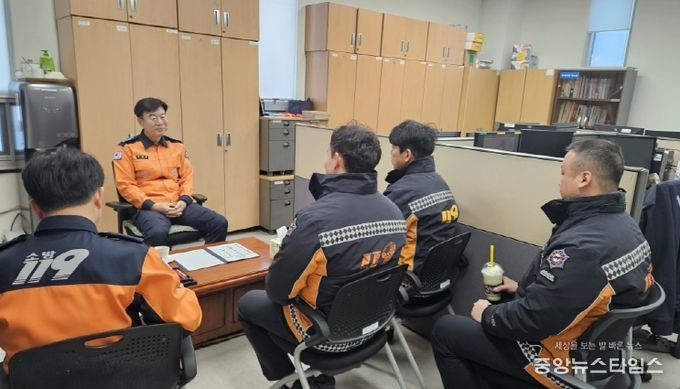 광명소방서장 119안전센터 격려 방문