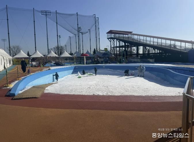 월곶에코피아 썰매장 전경