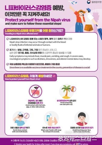 이천시, 니파바이러스 발생 국가(인도, 방글라데시 등) 여행 시 예방 수칙 준수 당부