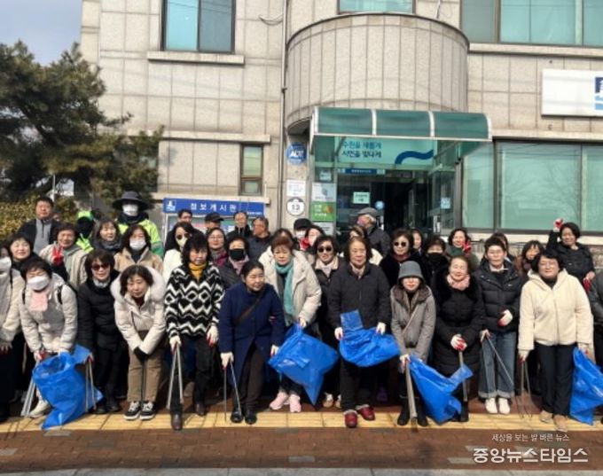 수원시 권선구 평동, 설맞이 ‘깨끗한 거리 만들기’ 일제 대청소 실시
