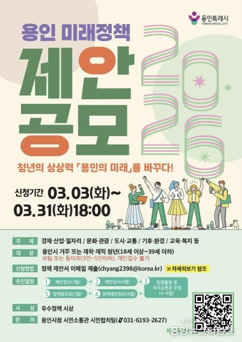 용인특례시 미래정책 제안 공모전 포스터.(용인시 제공)