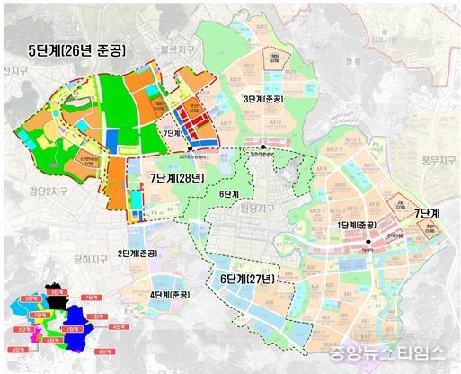 검단신도시 택지개발사업 개발계획도