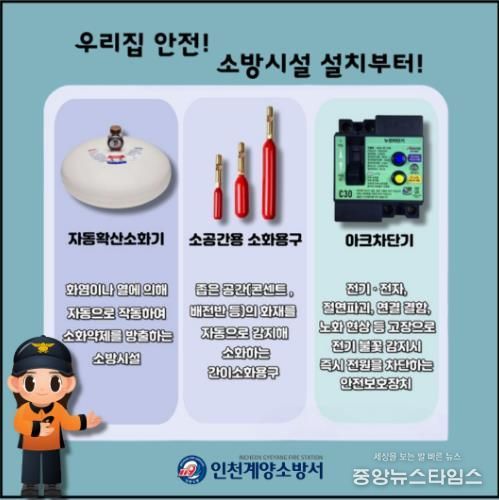 계양소방서, 봄철 화재예방 자동확산소화기 등 소방시설 설치 당부