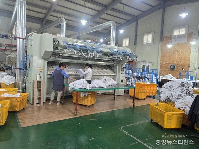 파주시 광탄면 ㈜다모아 세탁, ‘이불세탁 재능기부’로 이웃사랑 실천