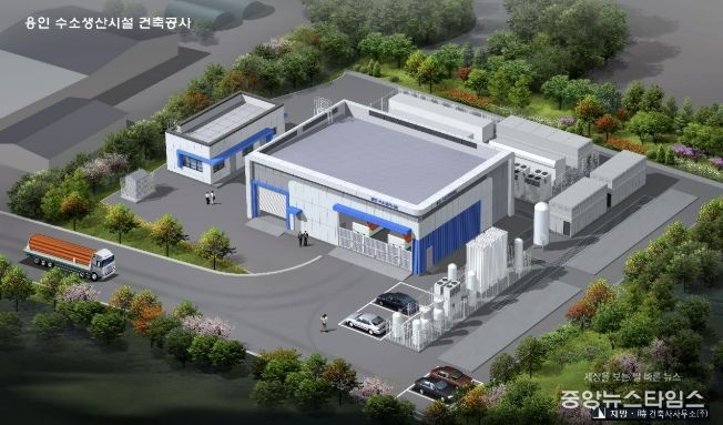 용인특례시 미니수소도시(수소생산시설) 조감도.(용인시 제공)